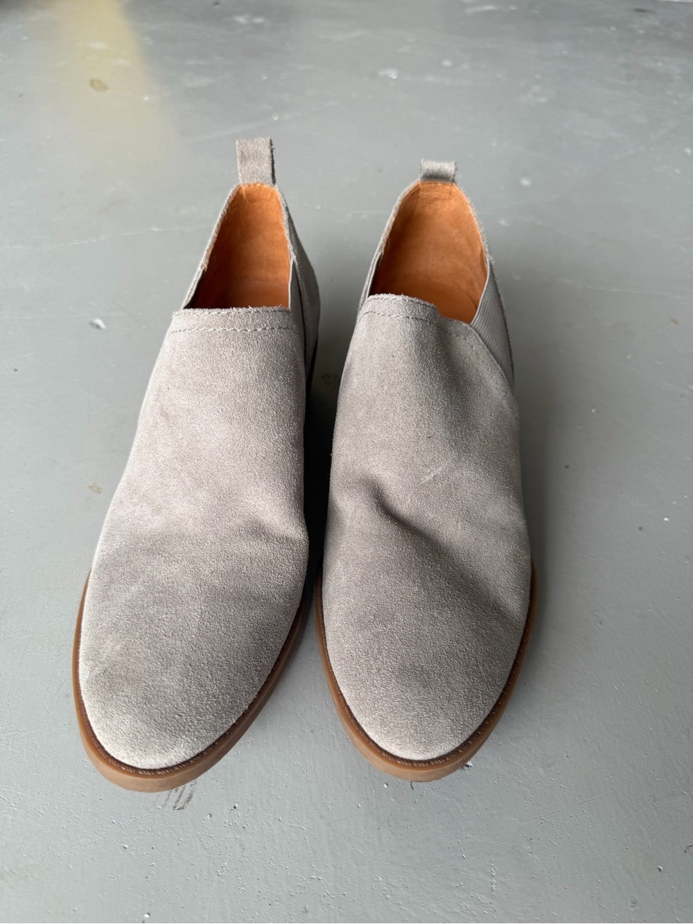 Lucky Brand Women's Grey Suede Ankle Booties